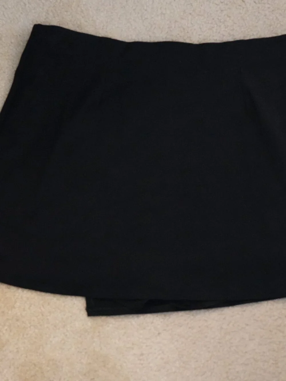 American Eagle Black High Waisted Wrap Skort Shorts Skirt Size Large